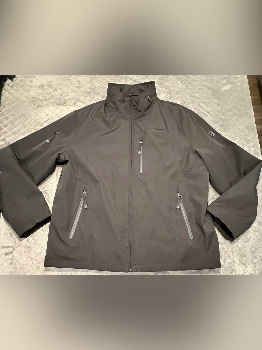 T-Tech by TUMI Men’s Black Technical Travel Jacket XL Multi Pocket